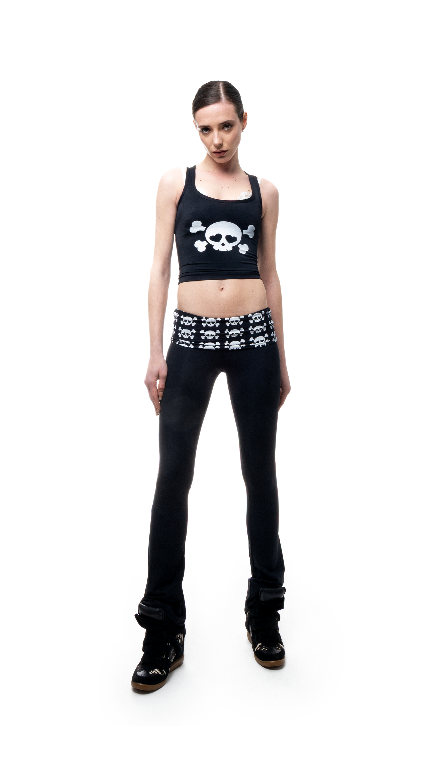 Cutie Skull Tank Top Black